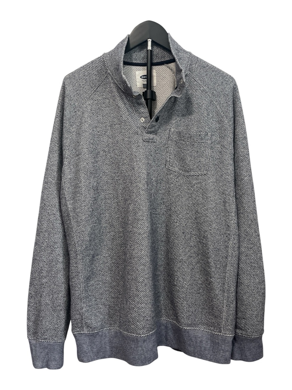 Old Navy Gray Heather Quarter-Snap Pullover